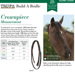 KINGS INTERNATIONAL Bridle Parts & Accessories|TRU-Fit™ Build-A-Bridle™ Crownpiece