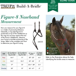 KINGS INTERNATIONAL Bridle Parts & Accessories|TRU-Fit™ Build-A-Bridle™ Figure-8 Noseband