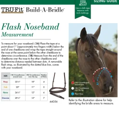 KINGS INTERNATIONAL Bridle Parts & Accessories|TRU-Fit™ Build-A-Bridle™ Flash Noseband