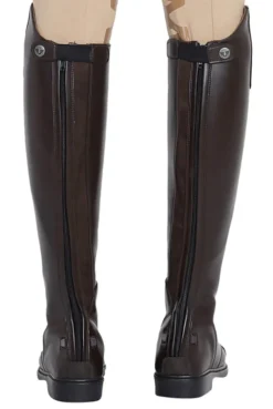 Kids JPC EQUESTRIAN Kids' Tall Boots|Kids' Tall Boots|TuffRider® Children’s Starter Back-Zip Synthetic Leather Field Boots in Mocha