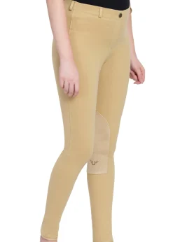JPC EQUESTRIAN Knee Patch Breeches|TuffRider® Ladies' Cotton Pull-On Knee-Patch Plus Breech