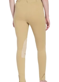 JPC EQUESTRIAN Knee Patch Breeches|TuffRider® Ladies' Cotton Pull-On Knee-Patch Plus Breech