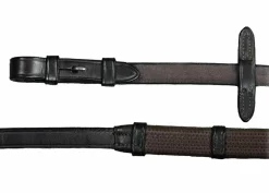 WORLD EQUSTRN BRNDS Reins|Vespucci Rubber Reins with Stops and Hook Studs