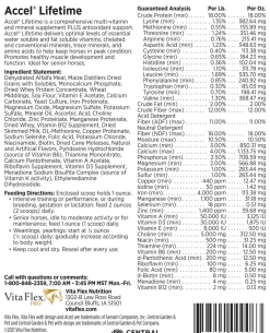 CENTRAL LIFE SCIENCE Horse Supplements|Vita Flex® Pro Accel Lifetime Health & Wellness Pellets