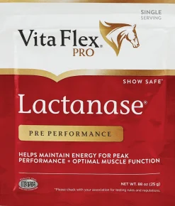 CENTRAL LIFE SCIENCE Horse Supplements|Vita Flex® Pro Lactanase Pre-Performance Powder Individual Packet (1 25-Gram Serving)