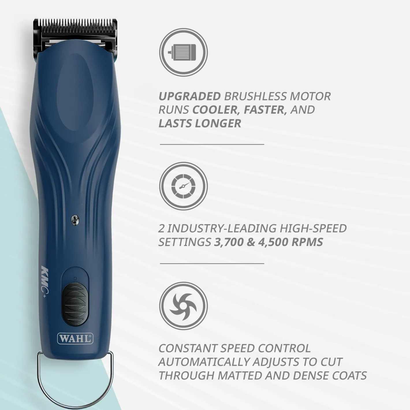 WAHL CLIPPER CORP Clippers, Blades, & Accessories|Wahl® KMC+™ 2-Speed Cordless Clipper No. 10